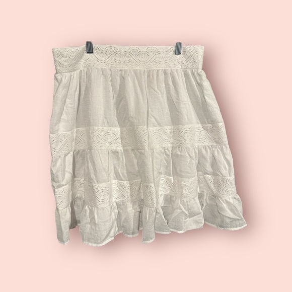 KEEPSAKE The Label “Moving On Skirt” White Skirt Size XL NWT